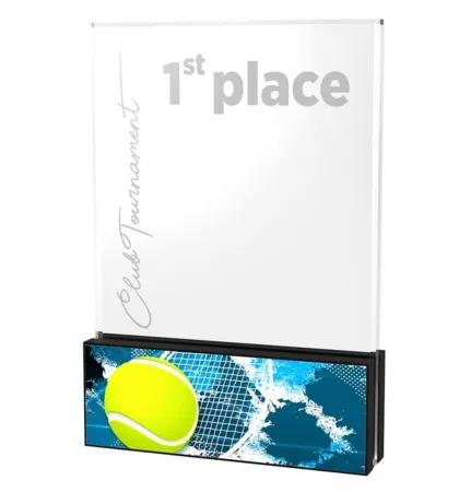 Akrylátová trofej APLA200M09 | Tenis Výška cm: 18