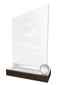 Akrylátová trofej WPLAG605 | Golf Výška cm: 25