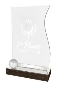 Akrylátová trofej WPLAG604 | Golf Výška cm: 25