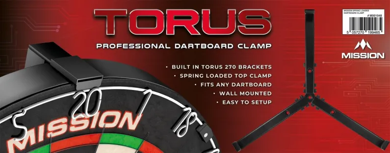 Mission Držák na sisalový terč s uchycením na osvětlení Torus - montáž na stěnu