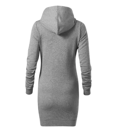 Šaty dámské Snap 419 - S - tmavě šedý melír