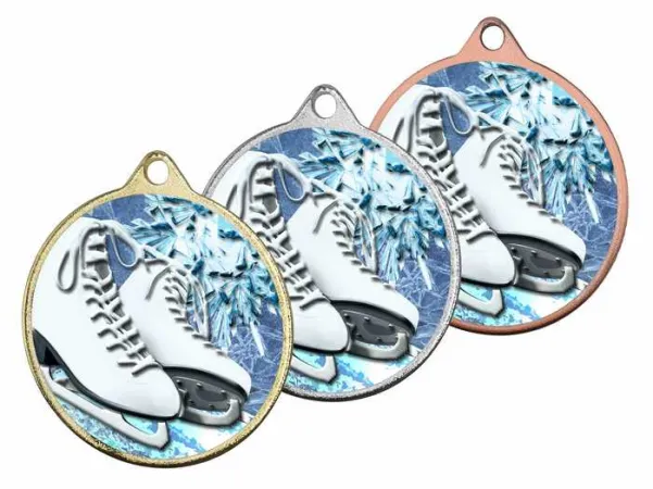 Medaile MDLMAXM34 | Krasobruslení Barva: stříbro, Stuha: ST2