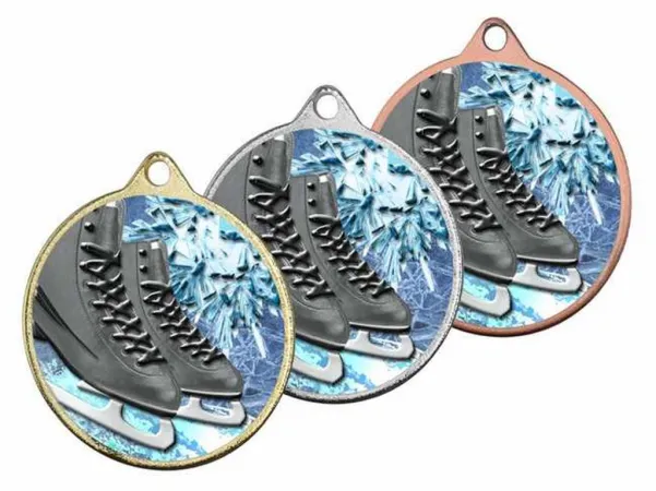 Medaile MDLMAXM35 | Krasobruslení Barva: zlato, Stuha: ST11