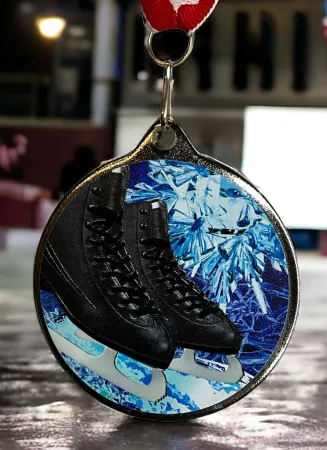 Medaile MDLMAXM35 | Krasobruslení Barva: zlato, Stuha: ST11