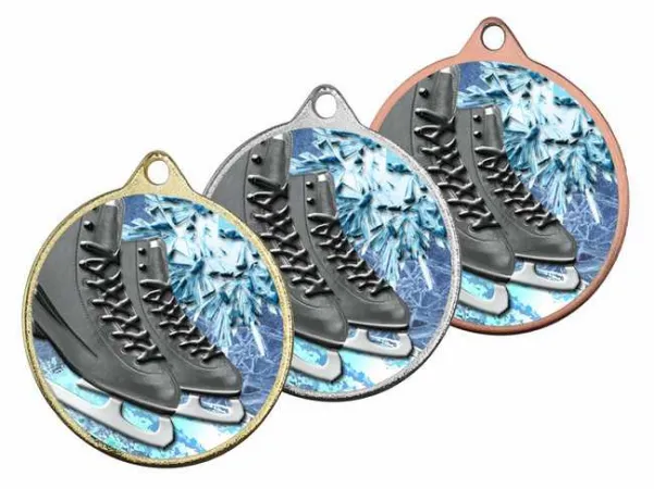 Medaile MDLMAXM35 | Krasobruslení Barva: zlato, Stuha: ST11