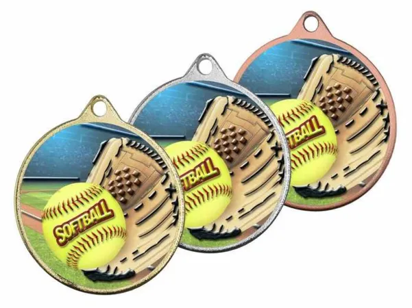 Medaile MDLMAXM39 | Baseball Barva: stříbro, Stuha: ST10