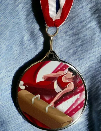 Medaile MDLMAXM44 | Gymnastika Barva: zlato, Stuha: ST13