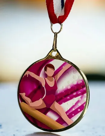 Medaile MDLMAXM45 | Gymnastika Barva: zlato, Stuha: ST2