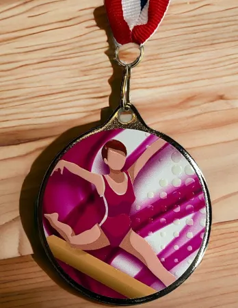 Medaile MDLMAXM45 | Gymnastika Barva: zlato, Stuha: ST2