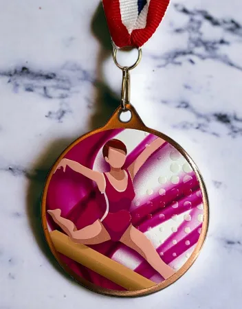 Medaile MDLMAXM45 | Gymnastika Barva: zlato, Stuha: ST2