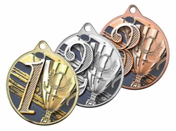 Medaile MDLMAXM46 | Čísla Barva: zlato, Stuha: ST13