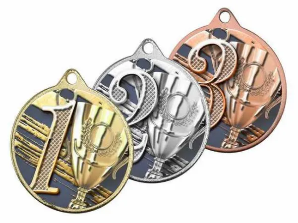 Medaile MDLMAXM46 | Čísla Barva: zlato, Stuha: ST13