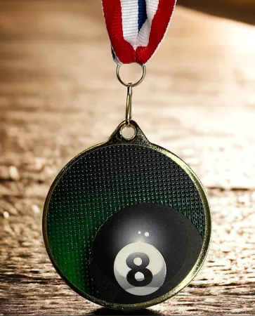 Medaile MDLMAXM48 | Billiard Barva: zlato, Stuha: ST1