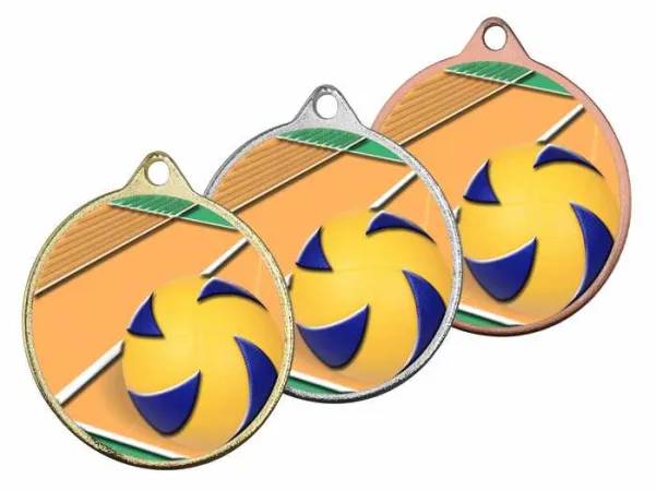 Medaile MDLMAXM49 | Volejbal Barva: zlato, Stuha: ST17