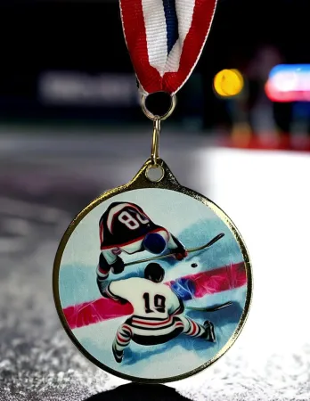 Medaile MDLMAXM54 | Hokej Barva: zlato, Stuha: ST8