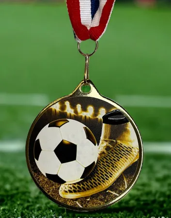 Medaile MDLRMAXM02 | Fotbal Barva: stříbro, Stuha: ST11