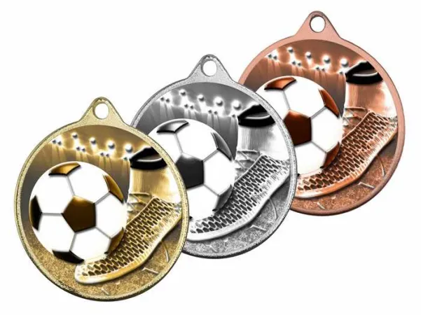 Medaile MDLRMAXM02 | Fotbal Barva: stříbro, Stuha: ST11