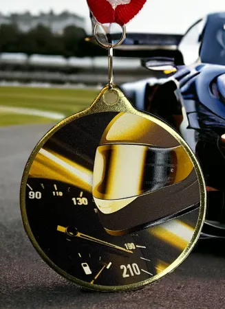 Medaile MDLRMAXM05 | Motorsport Barva: stříbro, Stuha: ST6