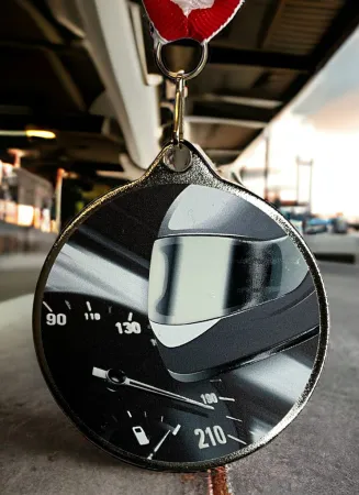 Medaile MDLRMAXM05 | Motorsport Barva: stříbro, Stuha: ST6