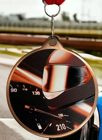 Medaile MDLRMAXM05 | Motorsport Barva: stříbro, Stuha: ST6