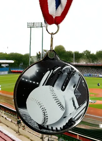 Medaile MDLRMAXM07 | Baseball Barva: zlato, Stuha: ST7