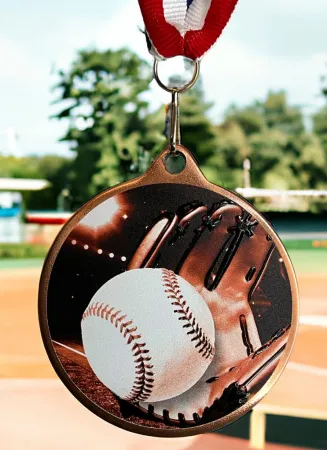 Medaile MDLRMAXM07 | Baseball Barva: zlato, Stuha: ST7