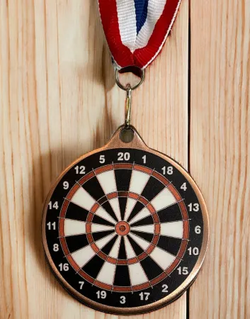 Medaile MDLRMAXM14 | Šipky Barva: zlato, Stuha: ST11