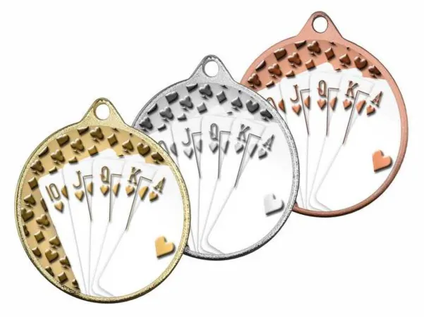 Medaile MDLRMAXM15 | Karty Barva: stříbro, Stuha: ST5