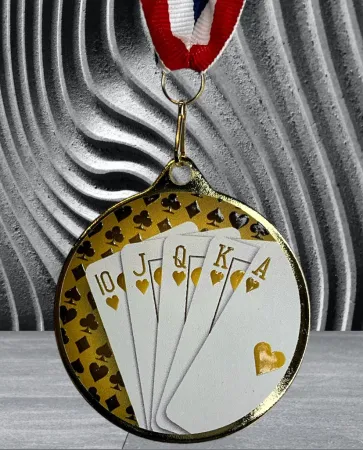 Medaile MDLRMAXM15 | Karty Barva: stříbro, Stuha: ST5