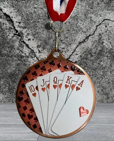 Medaile MDLRMAXM15 | Karty Barva: stříbro, Stuha: ST5