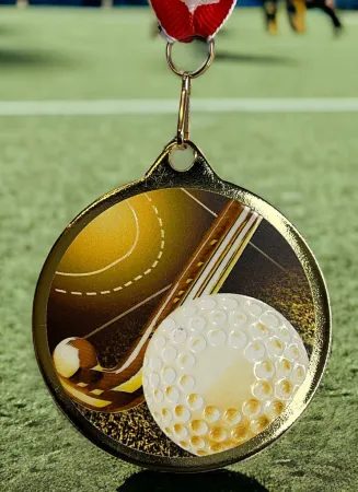 Medaile MDLRMAXM18 | Pozemní hokej Barva: zlato, Stuha: ST13