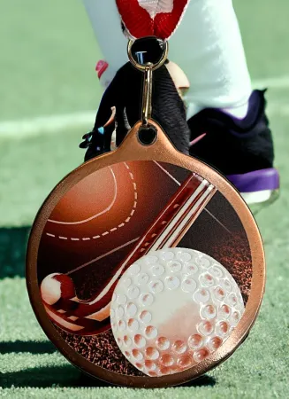 Medaile MDLRMAXM18 | Pozemní hokej Barva: zlato, Stuha: ST13