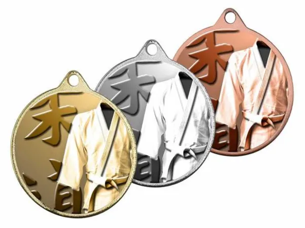 Medaile MDLRMAXM21 | Bojová umění Barva: stříbro, Stuha: ST8