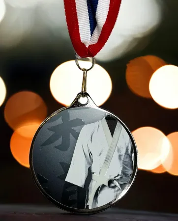 Medaile MDLRMAXM21 | Bojová umění Barva: stříbro, Stuha: ST8