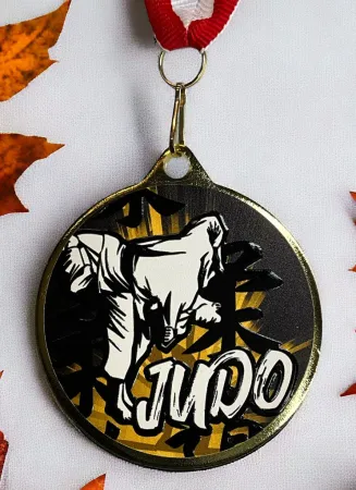 Medaile MDLRMAXM23 | Bojová umění Barva: zlato, Stuha: ST18