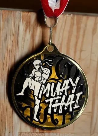 Medaile MDLRMAXM24 | Bojová umění Barva: zlato, Stuha: ST16