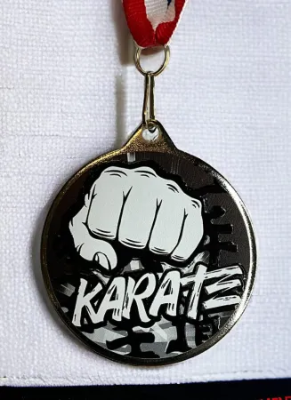 Medaile MDLRMAXM25 | Bojová umění Barva: zlato, Stuha: ST5