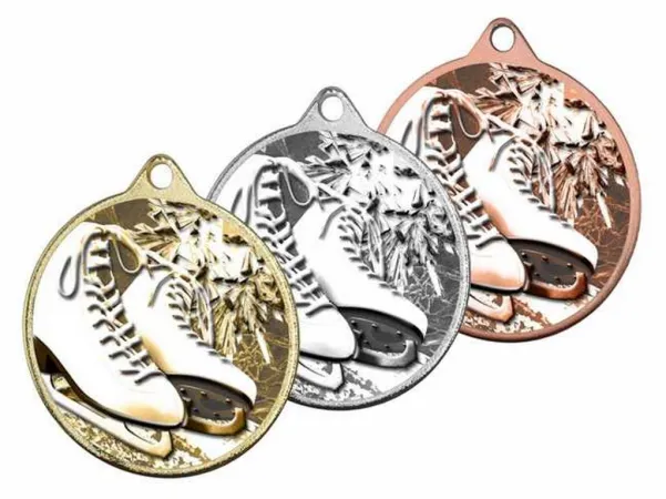 Medaile MDLRMAXM34 | Krasobruslení Barva: stříbro, Stuha: ST9