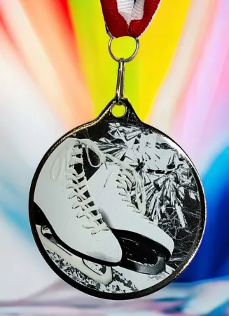 Medaile MDLRMAXM34 | Krasobruslení Barva: stříbro, Stuha: ST9