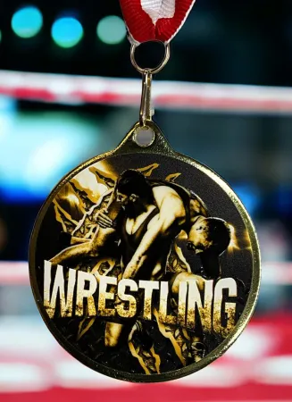 Medaile MDLRMAXM37 | Bojová umění Barva: zlato, Stuha: ST13