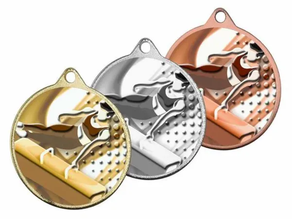 Medaile MDLRMAXM44 | Gymnastika Barva: stříbro, Stuha: ST18