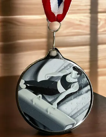 Medaile MDLRMAXM44 | Gymnastika Barva: stříbro, Stuha: ST18