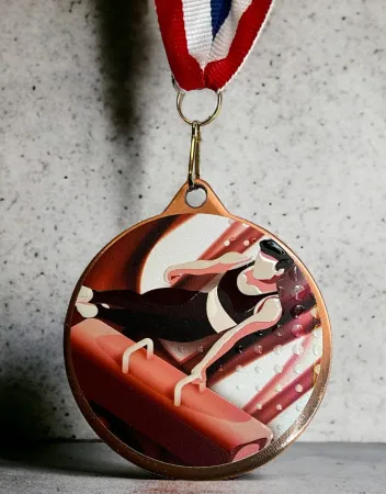 Medaile MDLRMAXM44 | Gymnastika Barva: stříbro, Stuha: ST18