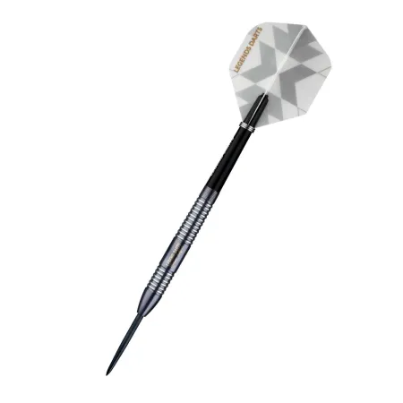 Legend Darts Šipky Steel The Gentle - Mensur Suljovic - Black - 25g