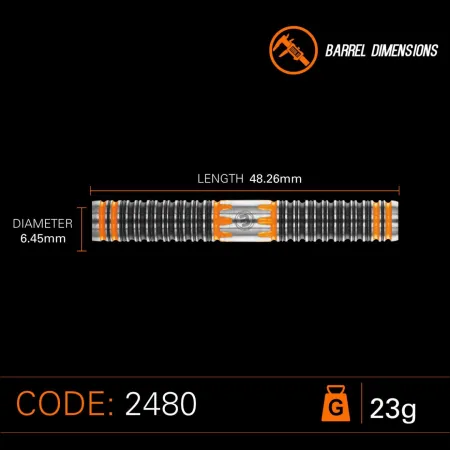 Winmau Šipky Steel Nitin Kumar - 23g