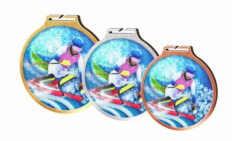 Medaile MDAW002M74 Průměr cm: 9, Stuha: ST12