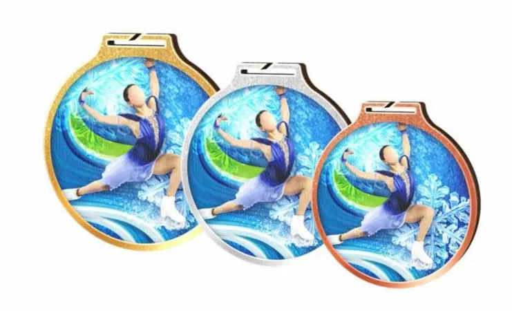 Medaile MDAW002M75 Průměr cm: 7, Stuha: ST11