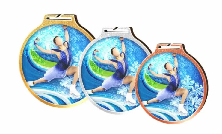 Medaile MDAW002M75 Průměr cm: 7, Stuha: ST11