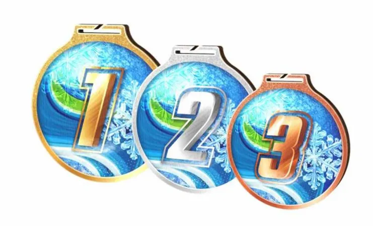 Medaile MDAW002M77 Průměr cm: 9, Stuha: ST11