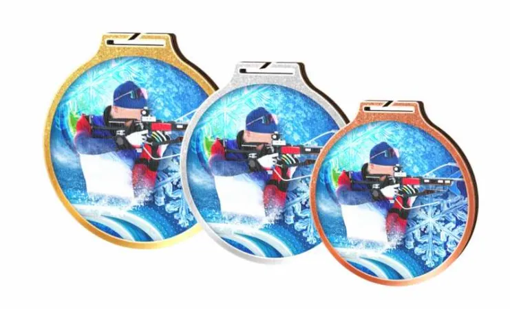 Medaile MDAW002M78 Průměr cm: 8, Stuha: ST3